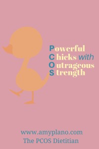 Women with PCOS graphic: Powerful Chicks with Outrageous Courage Rock! #PCOS #weightloss #myfavoritepeeps