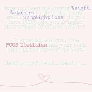 Weight Watchers bad for PCOS