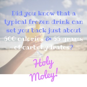 Frozen drinks pack a serious carb punch - coming in at around 65 grams of carbohydrates - pina colada are one of the worst choices when it comes to alcohol and women with PCOS