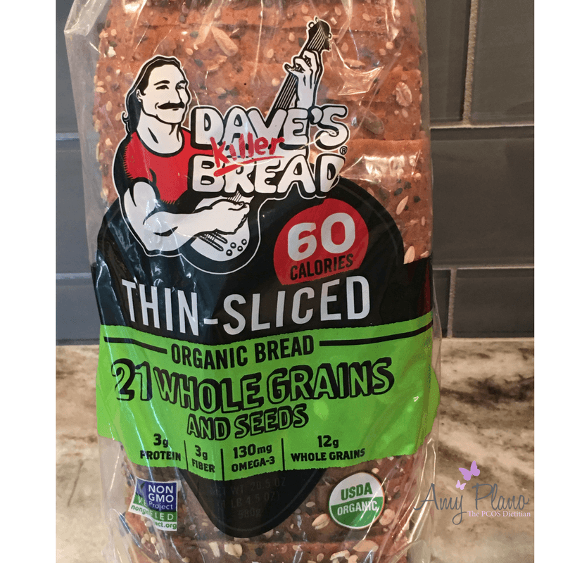 Front of the label for Dave's Killer Bread - go get yo'self some. 
